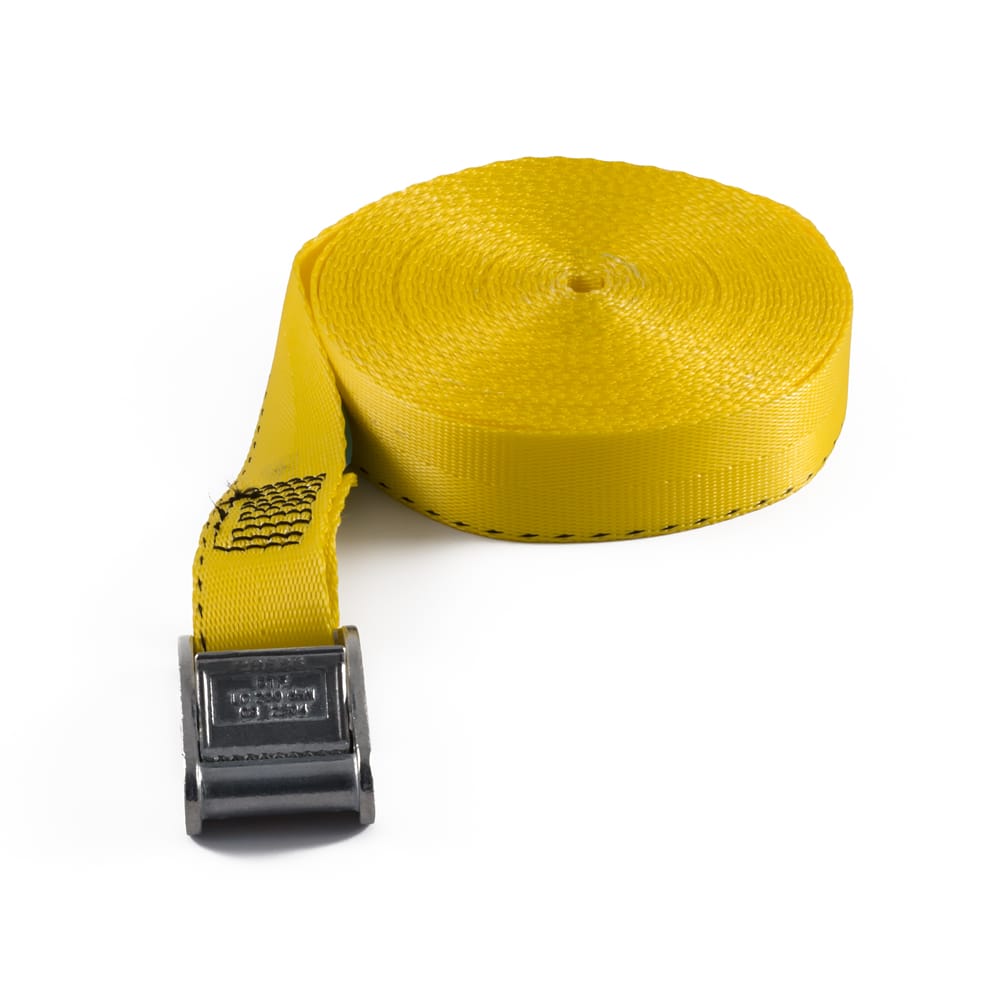 Synergy Heavy Duty Cam Buckle Straps - 8 Straps, 25mm X 5 Meters, Red - Load Securing Lashing Straps